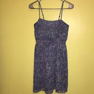 Lauren Conrad Blue Floral dress size 2